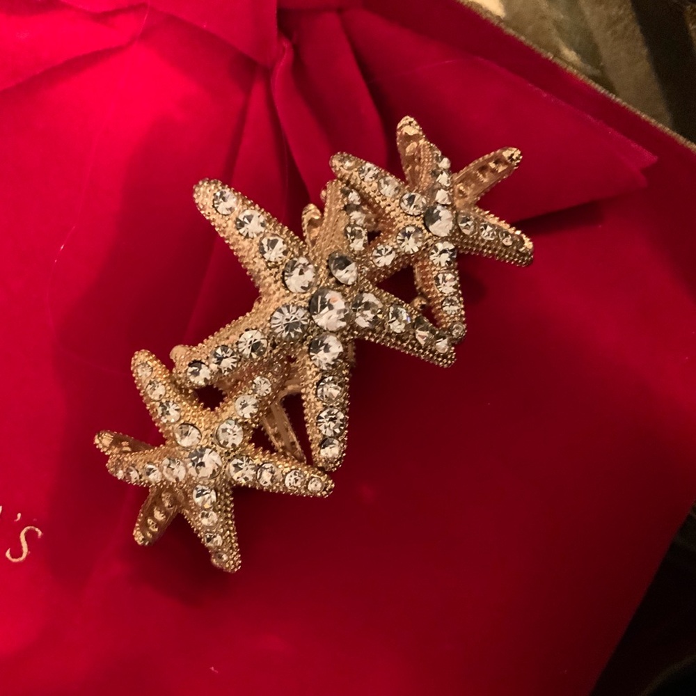 Gold Starfish Crystal bracelet